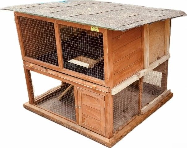 Sturdy 2-Story Quail / Chicken Coop / Rabbit Hutch