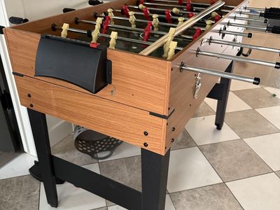4-in-1 Multi Game Table - Foosball, Pool, Ping Pong, Air Hockey - Family Fun
