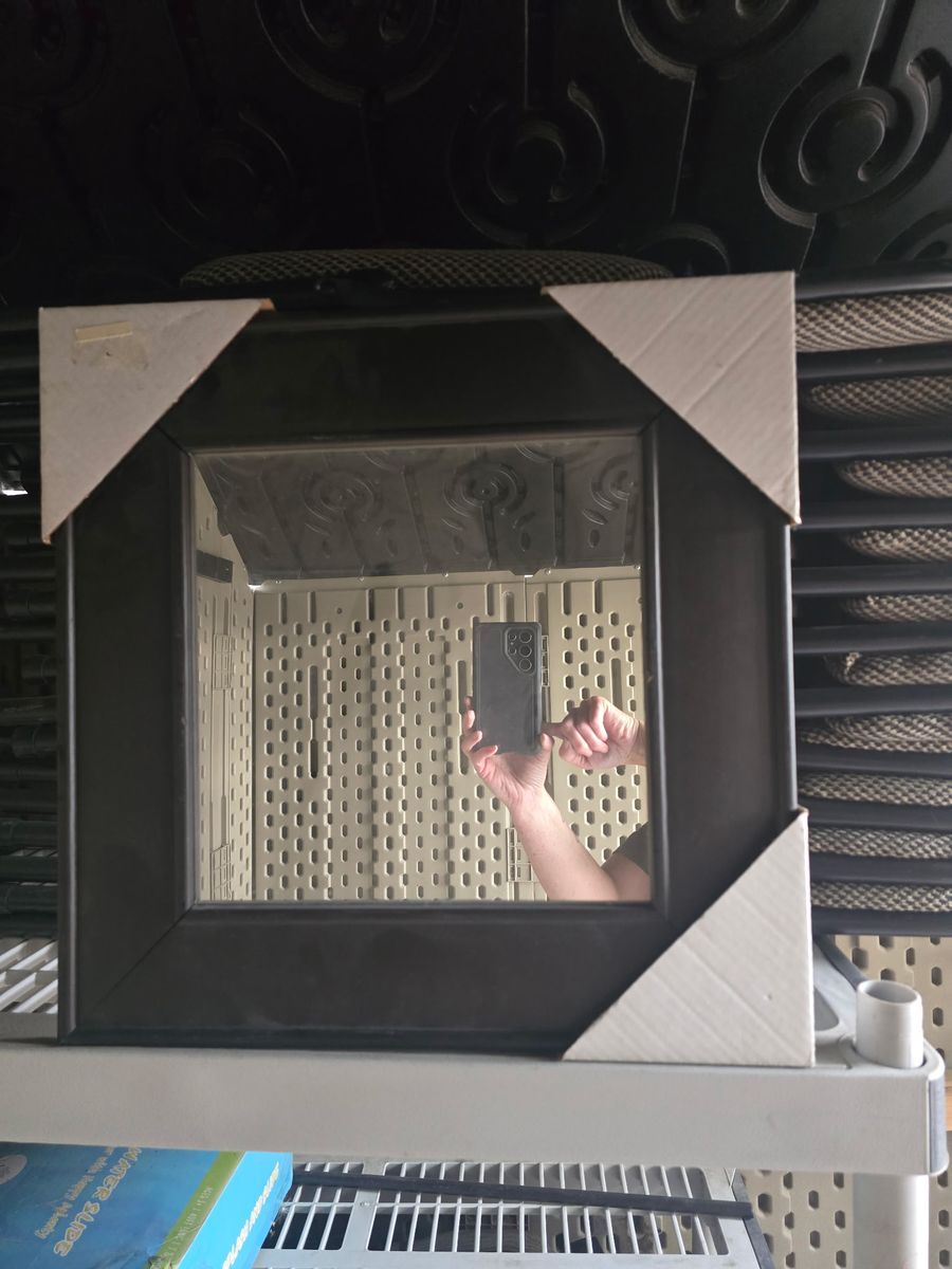 12x12 Coffee Bean Square Accent Mirror – New Sealed Espresso Gallery Wall Mirro