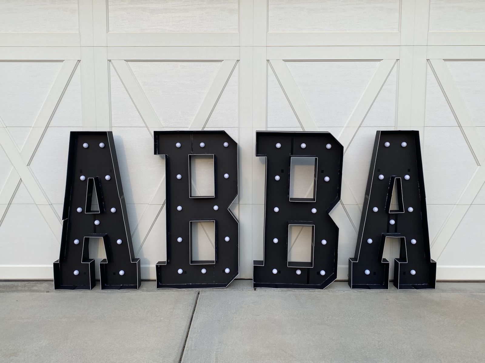 4' Tall ABBA Letter for Party