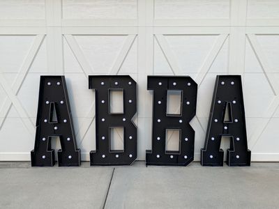4' Tall ABBA Letter for Party