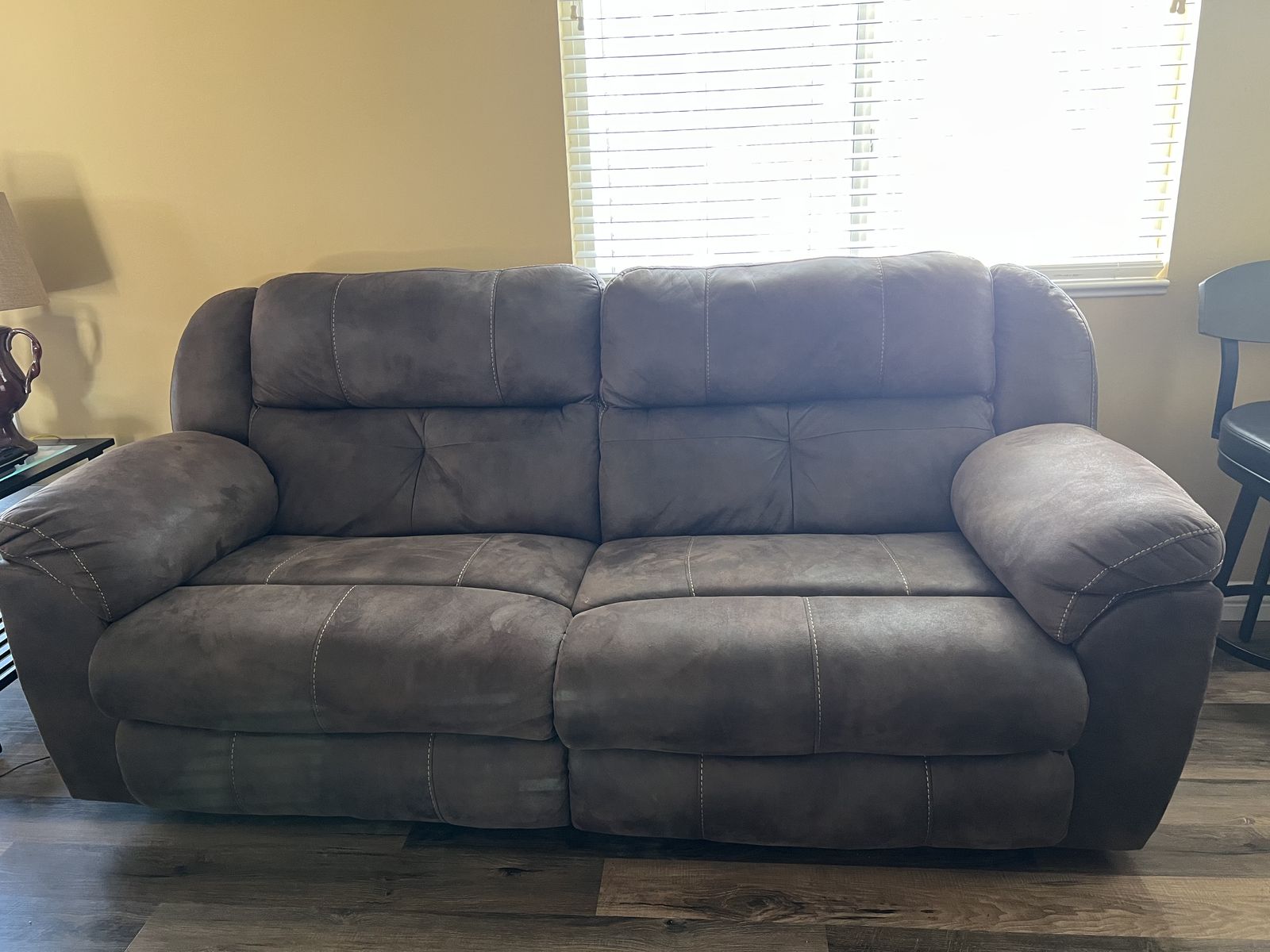 Very Nice Reclinling Sofa With Adj. Headrests