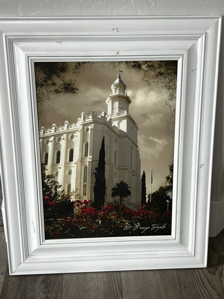 Large Framed Legacy Print St George Temple Utah
