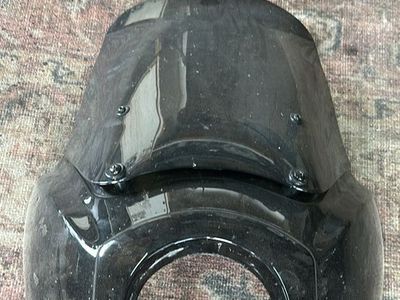 Used Black Motorcycle Fairing Windshield Harley Davidson dyna fxr sportster