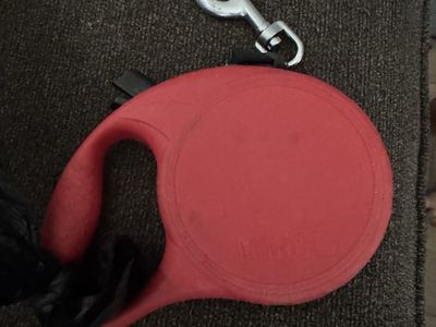 Red Retractable Dog Leash x2