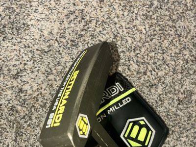 Bettinardi BB-1 Black/Yellow Upgraded Fujikura Stiff 115 Firm Graphite Putter w/Headcover