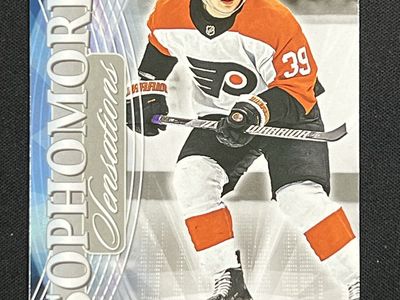 Upper Deck Matvei Michkov Sophomore Sensations Insert Hockey Card SO-3 Philadelphia Flyers