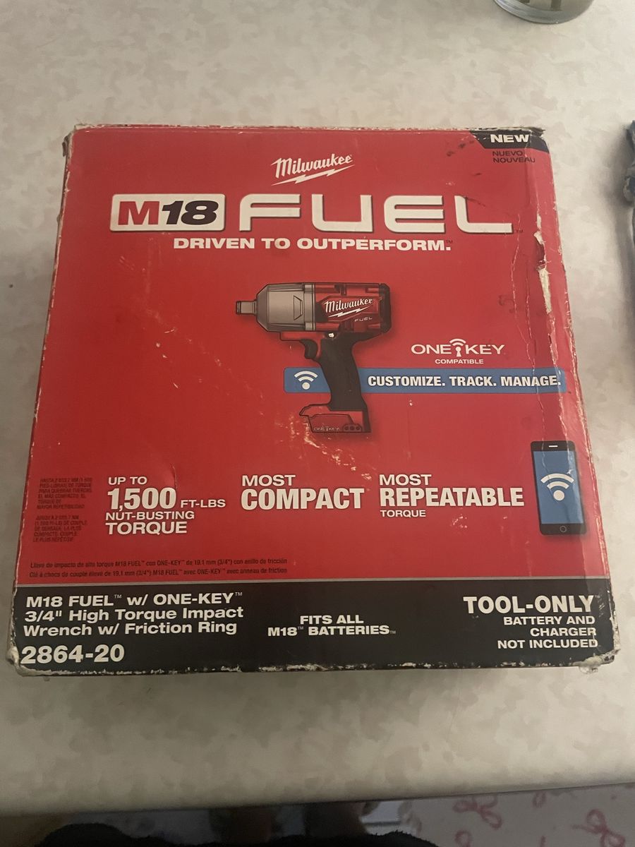 Milwaukee 3/4” high torque impact wrench 