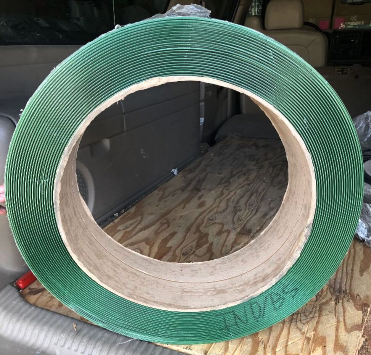 Polyester Banding Strapping - 5⁄8" x .035" x 4,200', Green 16x6" Core