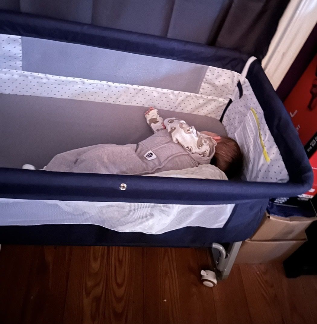 Blue bassinet