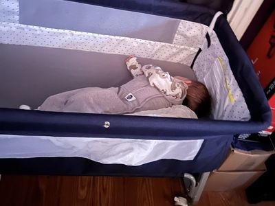 Blue bassinet