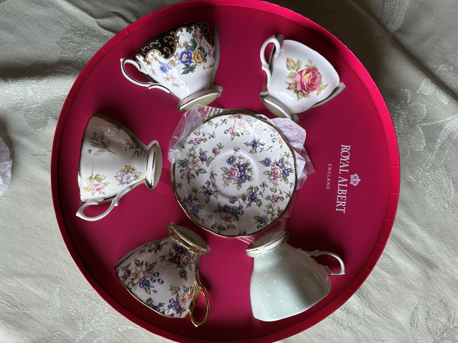 Royal Albert 100 Year Celebration Tea Set, originally $954.