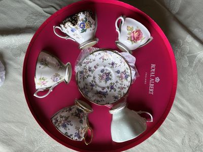 Royal Albert 100 Year Celebration Tea Set, originally $954.