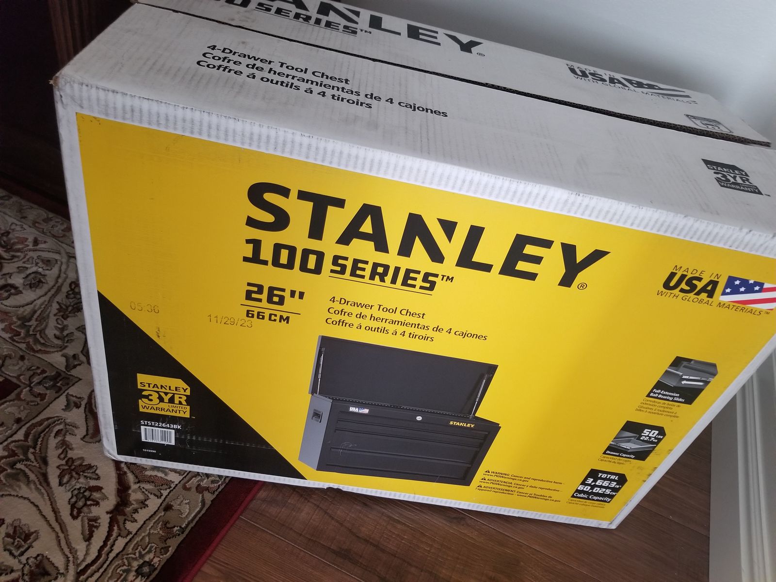 Stanley 4 Drawer Tool Chest 26" Series 100