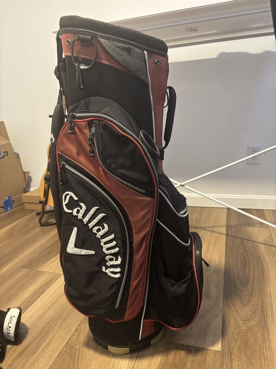 Callaway Golf Bag Black and Red Stand/Cart Bag