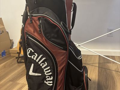 Callaway Golf Bag Black and Red Stand/Cart Bag