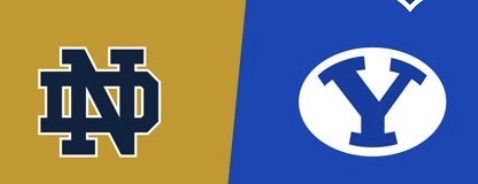 BYU vs Notre Dame Football Tickets - Oct 17 (Sec 124, Row 3)