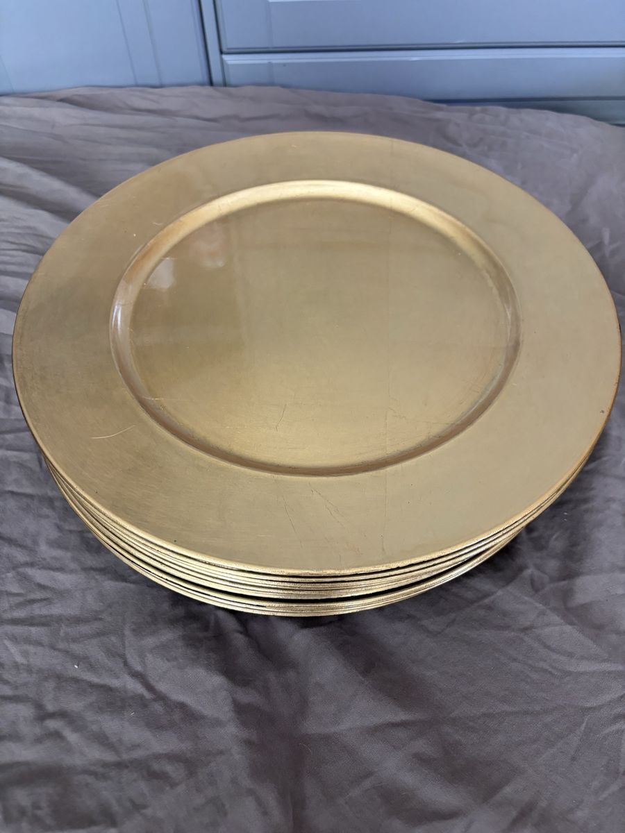 14 Gold Charger Plates