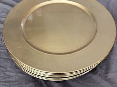 14 Gold Charger Plates