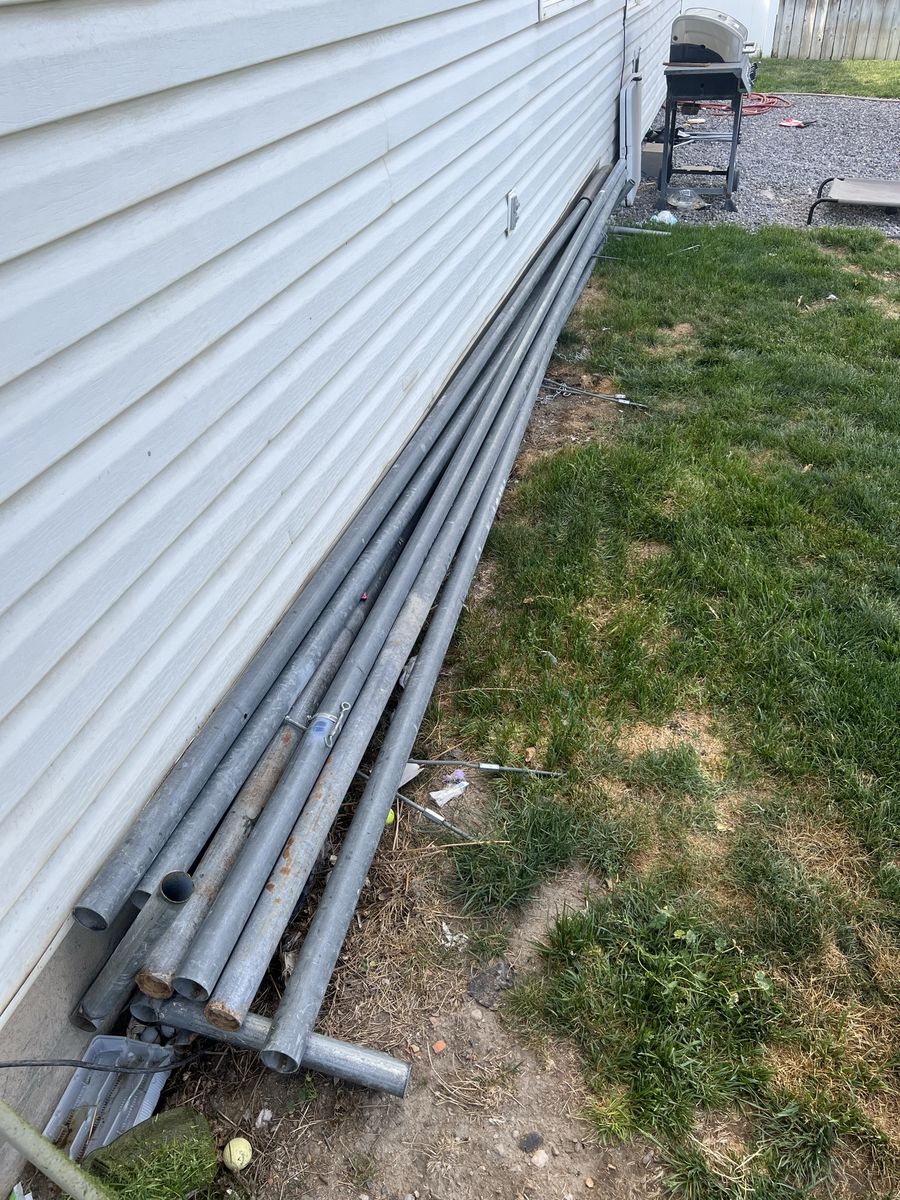 Batting cage frame