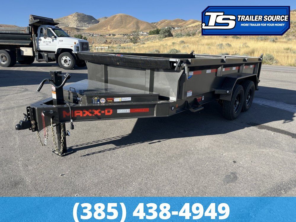 7x14 Maxx-D DJX Dump Trailer - 24" Sides - 15K GVWR