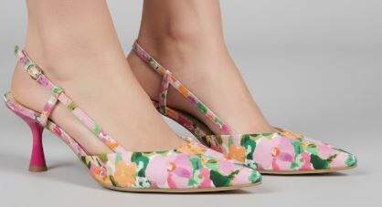 Nine West Floral Print Heels size 9
