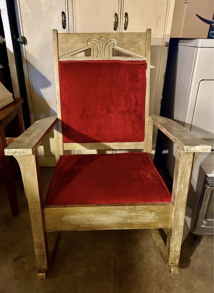 Mission style rocking chair antique