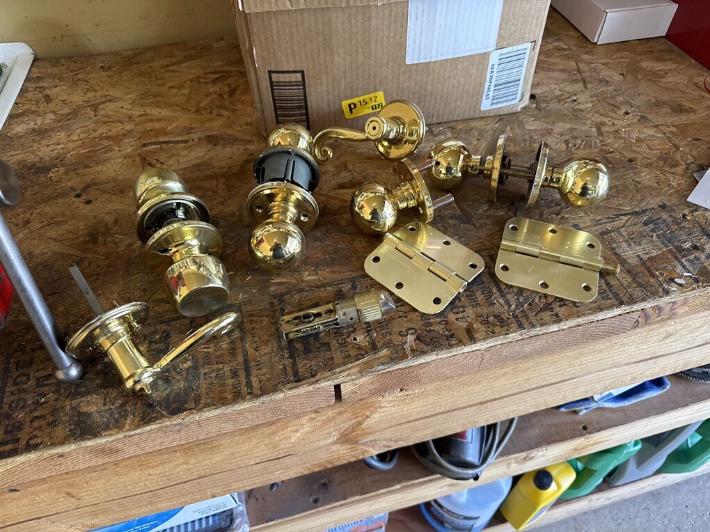 Used Brass Door Harware