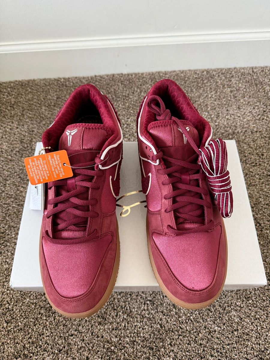 Nike Dunk Low Protro Kobe Bryant Team Red Size 11 Sneakers with Box