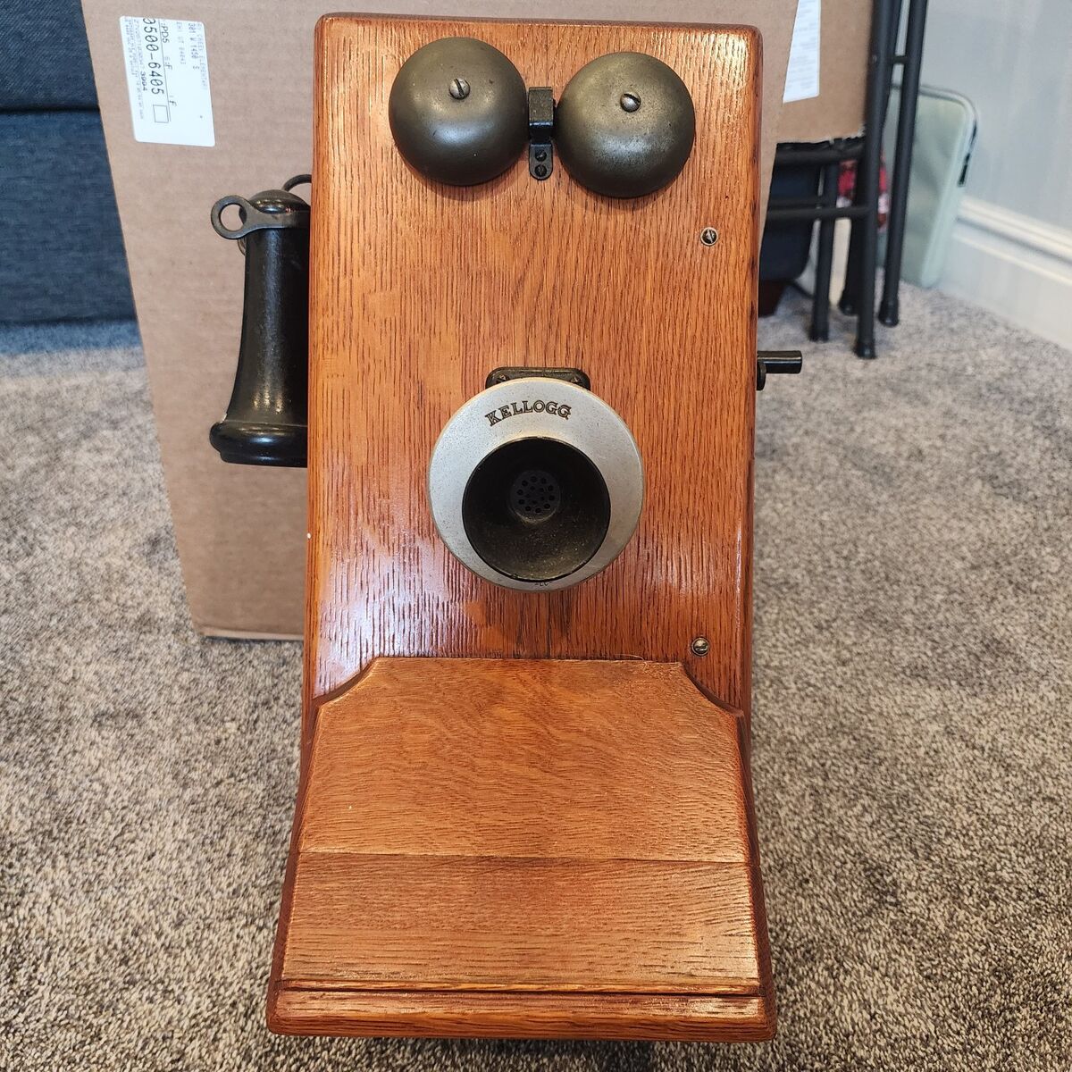 Antique Kellogg hand crank phone