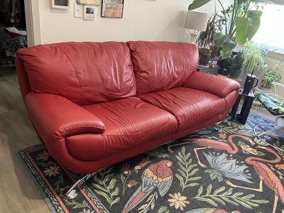 Leather couch