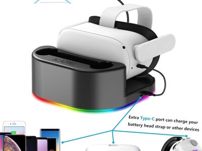 oculus quest 2 with charging station