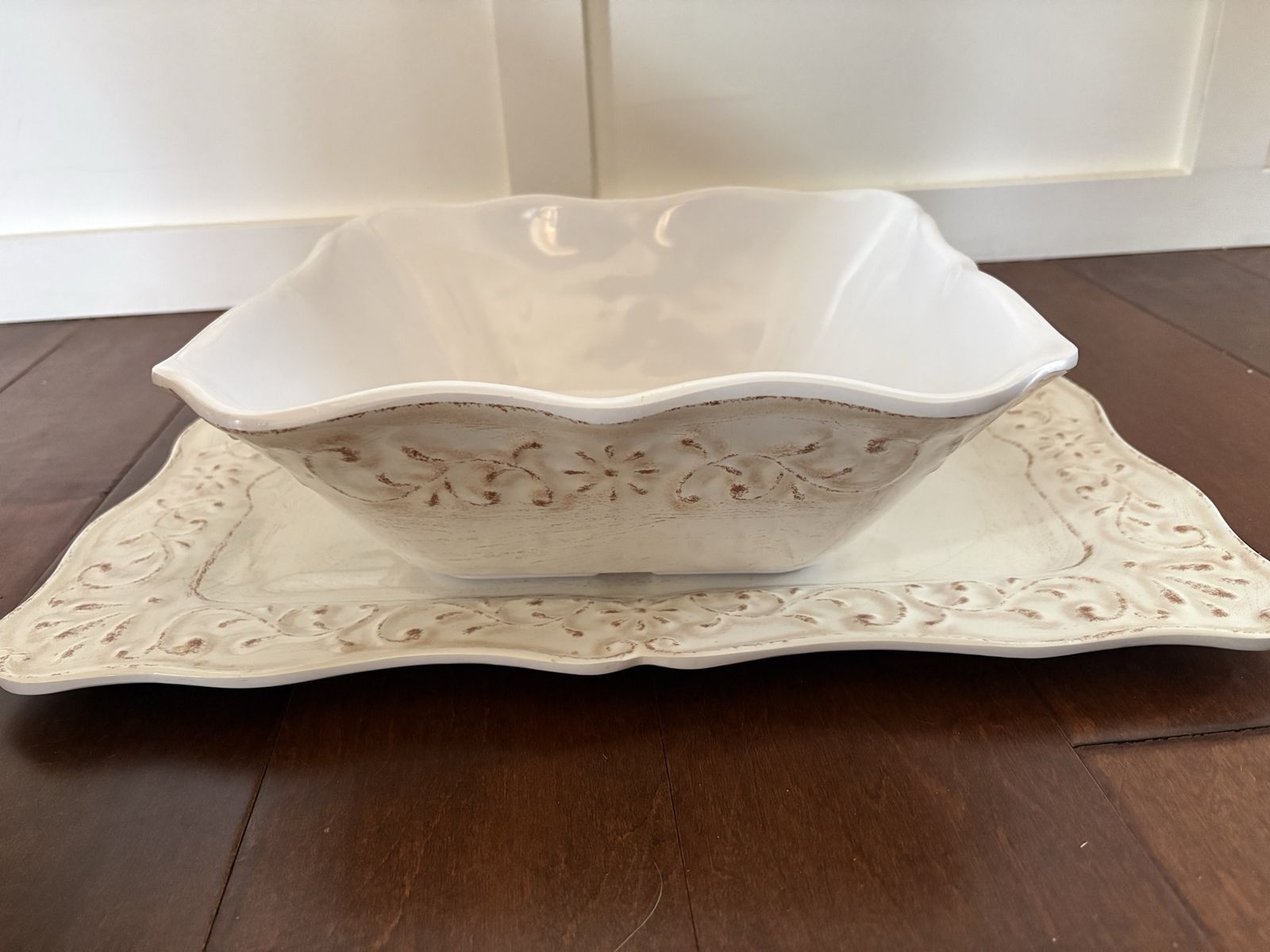 Kim Seybert Melamine Platter & Serving Bowl