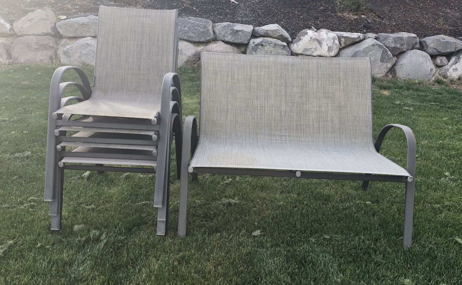 Outdoor Patio Chairs – Set of 5 – Moving Sale!