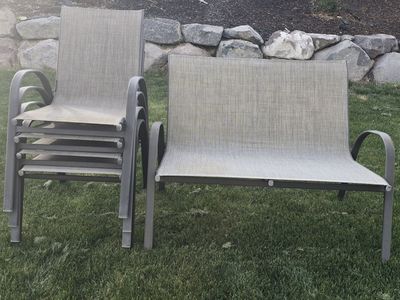 Outdoor Patio Chairs – Set of 5 – Moving Sale!