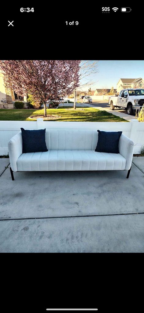 Modern Sofa  Light Gray