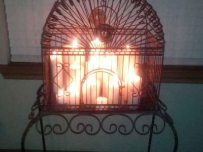 Wrought Iron Birdcage... Vintage & Just Charming!