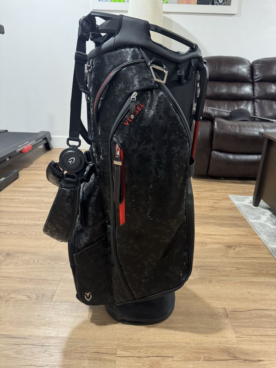 Vessel Player pro Stand Bag Black Carbon Fiber Golf Bag