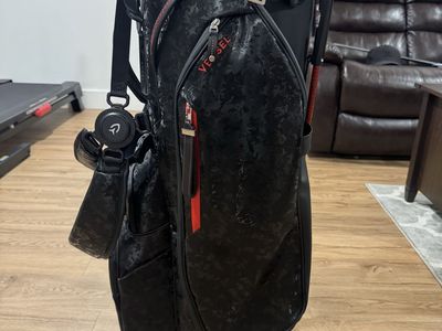 Vessel Player pro Stand Bag Black Carbon Fiber Golf Bag