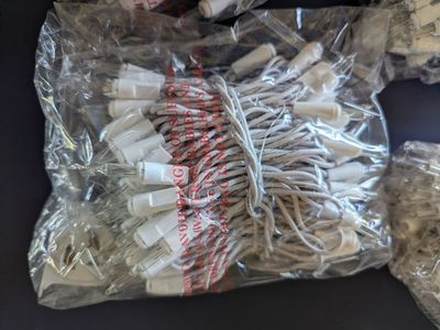 Warm white string lights