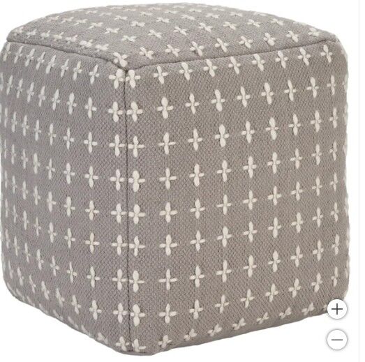 Mina Victory Empress Pouf, Gray 1886575 #101737