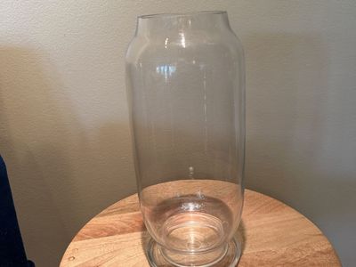 Clear Glass Hurricane Decorative Centerpiece Cylinder Shape Home Decor