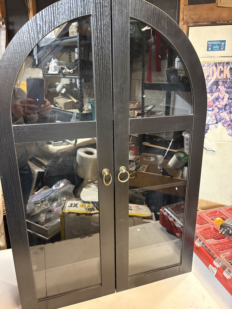 Arched Wall Mounted Cabinet With Drawer