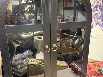 Arched Wall Mounted Cabinet With Drawer