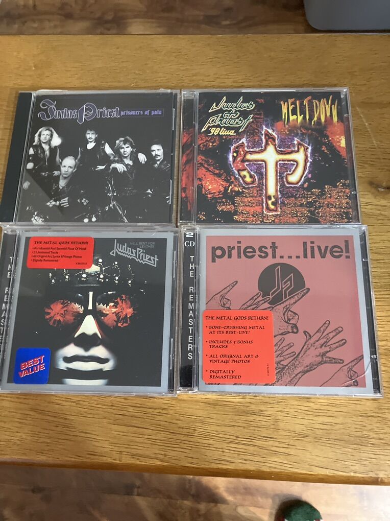 Set Of 5 Judas Priest CDs