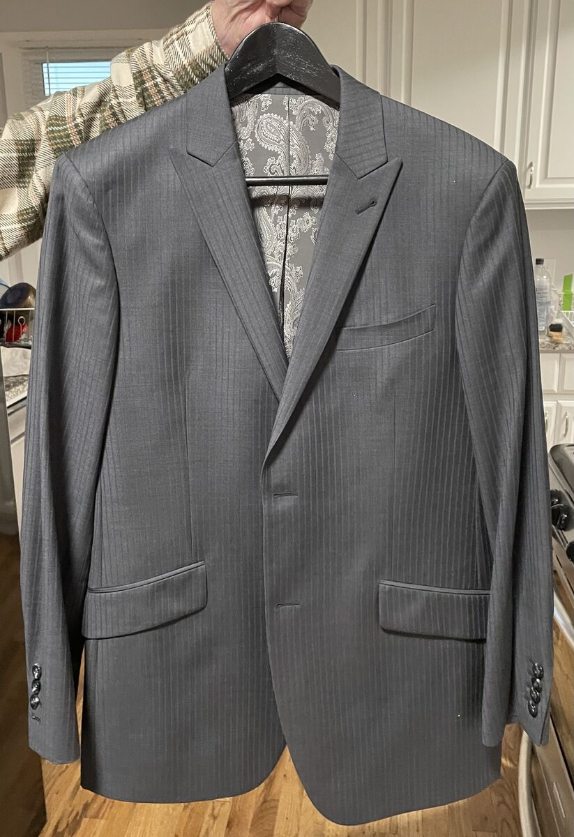 Designer Men’s Gray Dress Suit