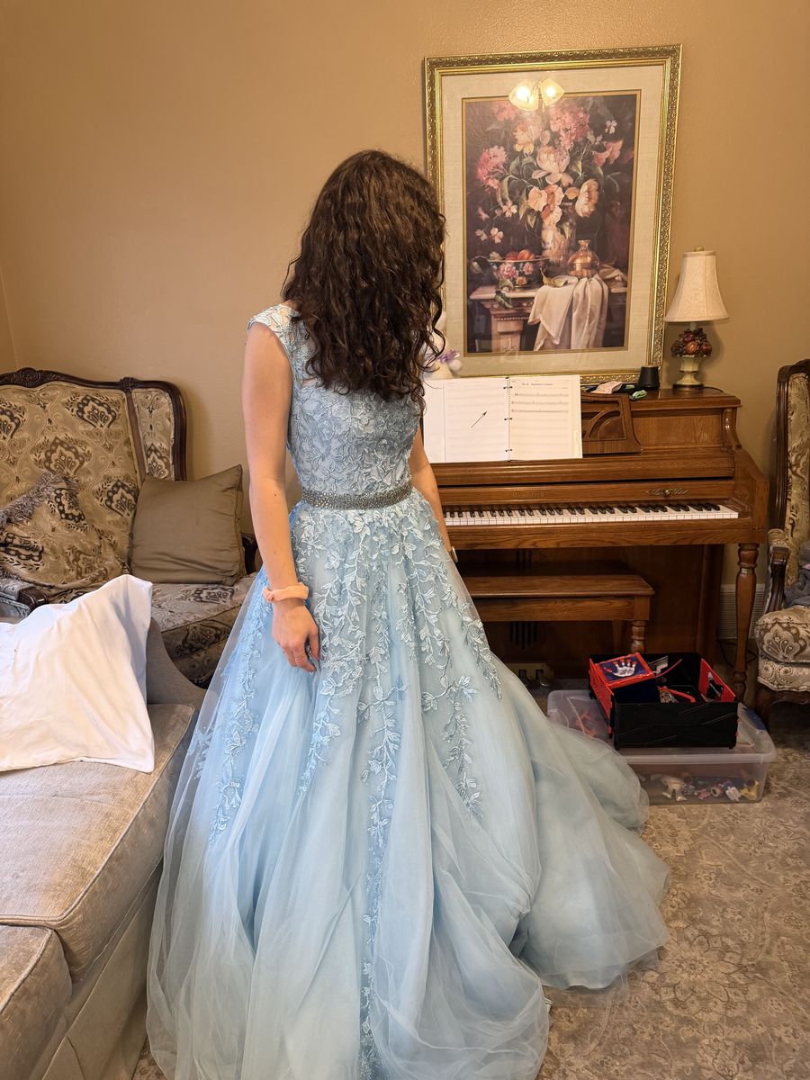 Blue Prom Dress Sherri Hill Size 4