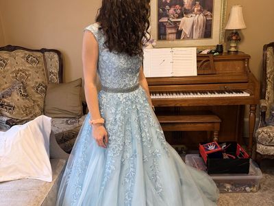 Blue Prom Dress Sherri Hill Size 4