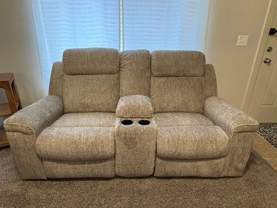 Ashley Reclining Sofa & Loveseat Pair– Like New. OBO