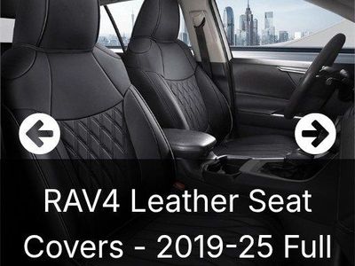 RAV4 Custom Fit Leather Seat Covers 2019-2025 XLE/LE/LIMITED/XLE PREMIUM/WOODLAND (Full Set)
